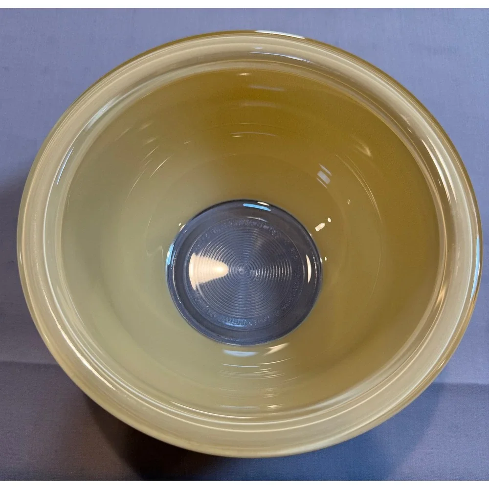 Vintage Pyrex 322 Yellow Glass Mixing Bowl 1 Qt Mid Century Modern Kitchenware
